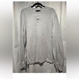 Christian Lacroix Sweater Mens Grey XL Pullover Pima Cotton Silk Cashmere Soft